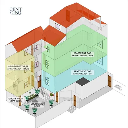 Cent Cinq - Unique In The Heart Of Apartment *